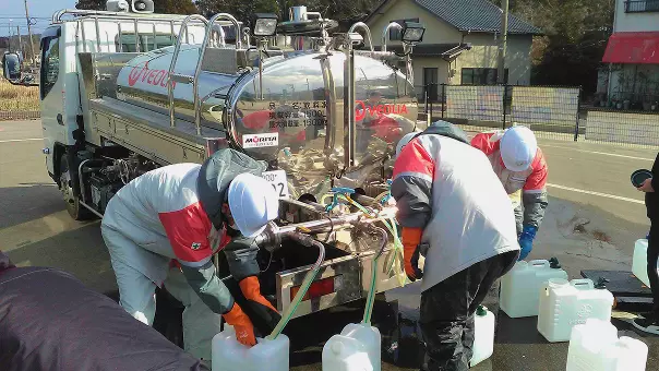 給水支援活動の様子