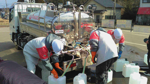 給水支援活動の様子